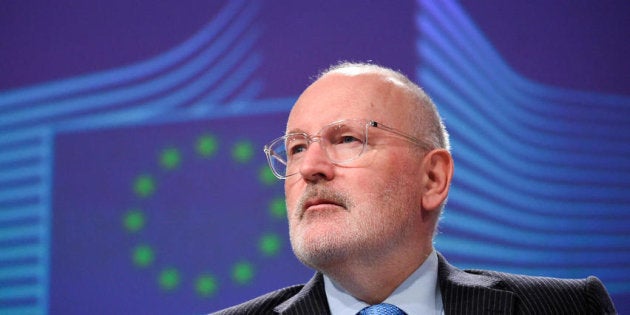 Frans Timmermans, vicepresidente primero de la Comisión Europea y cabeza de lista de los socialdemócratas en las elecciones europeas.