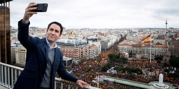 'Selfie' de García Egea en Colón.