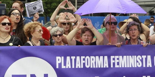 Imagen de archivo de una concentración feminista.