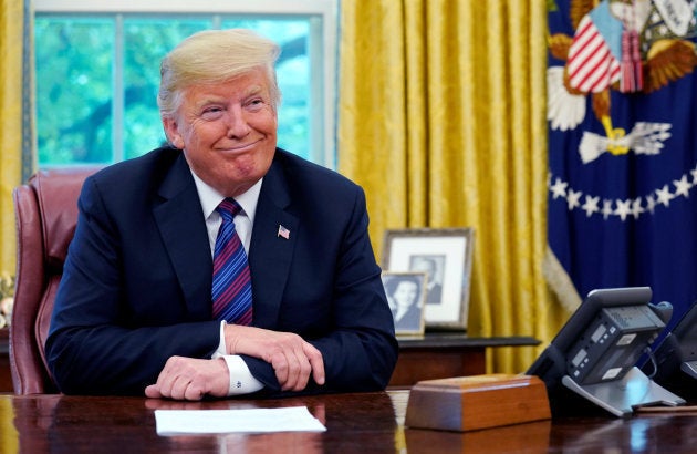 El presidente de EEUU, durante la conversación con su homólogo mexicano.
