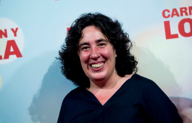 Arantxa Echevarria durante la presentación de la película.