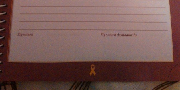 Imagen de una de las páginas de la agenda retirada.