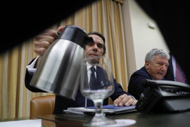 Dentro de la comparecencia de Aznar: el 