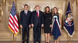 El posado de Pedro, Donald, Melania y