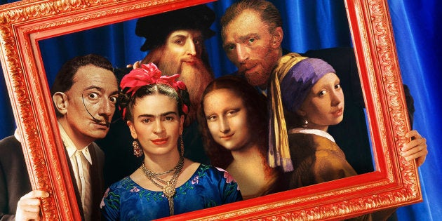 Salvador Dalí, Leonardo Da Vinci, Vicent Van Gogh, Frida Kahlo, la Mona Lisa y la Joven de la Perla son los protagonistas 'Friends'.