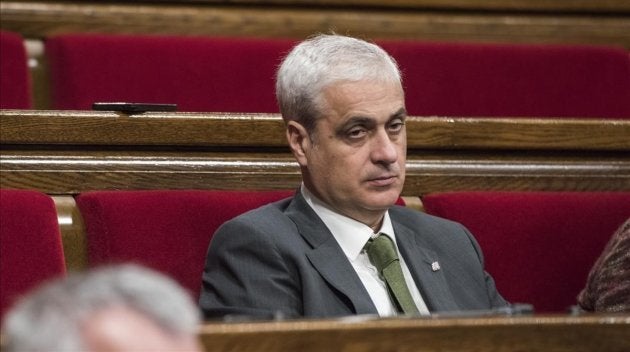 Germà Gordó, sentado en su escaño, en una imagen de archivo.