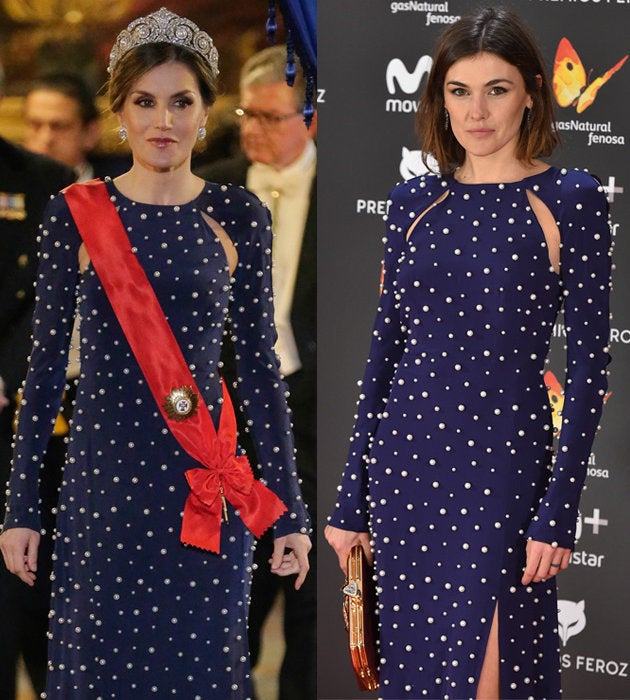 El incómodo momento en el que a doña Letizia se le desabrocha el vestido  durante la cena de gala | El HuffPost Virales