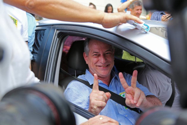 Ciro Gomes, después de votar en Brasil el pasado domingo.