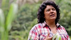 Con la madre de Berta