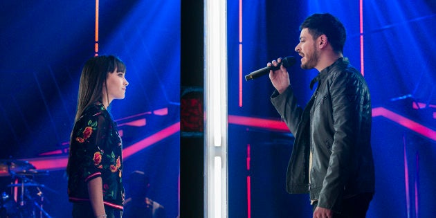 Aitana y Cepeda, en una gala especial de 'OT'.