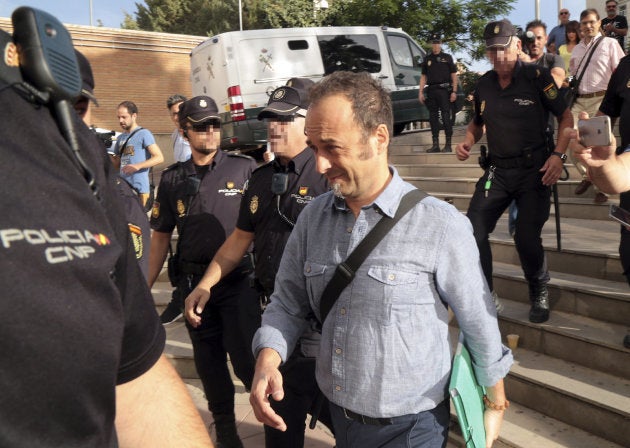 Arcuri a su llegada a los juzgados