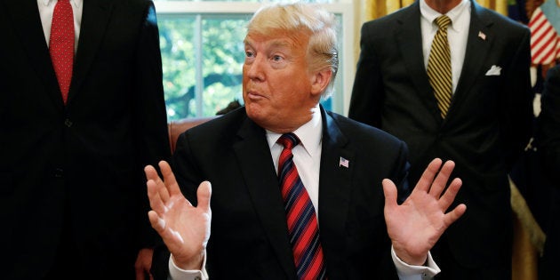 Donald Trump en el Despacho Oval.