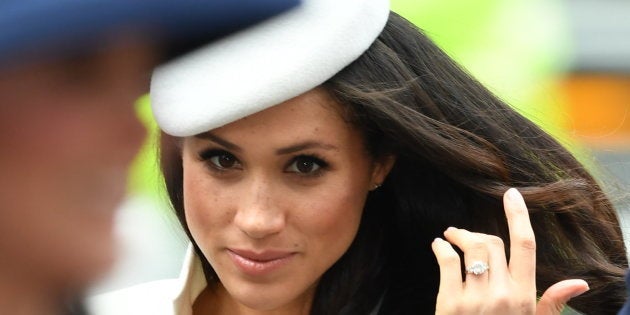 Meghan Markle, durante un acto público el 12 de marzo de 2018.