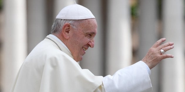 El Papa Francisco, tras su audiencia general del pasado 16 de mayo en el
