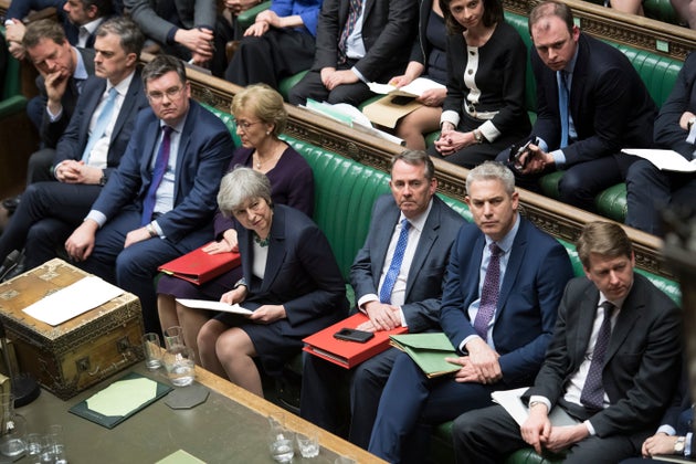 Theresa May im Unterhaus,