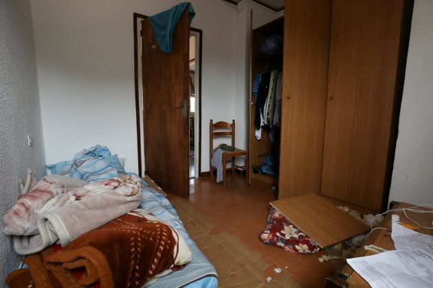La habitación del imán Abdelbaki Es Satty tras el registro hecho por la policía. 19 de agosto de 2017. REUTERS / Susana Vera