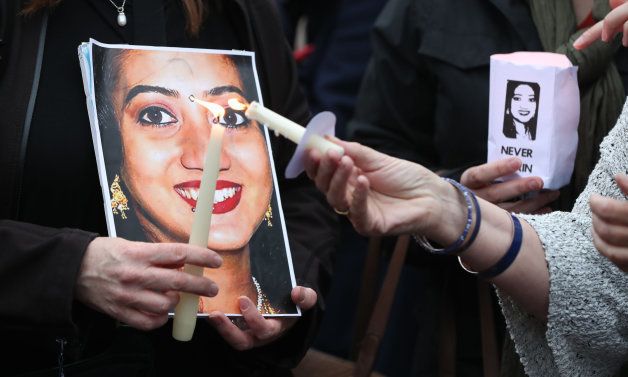Vigilia para conmemorar la muerte de Savita
