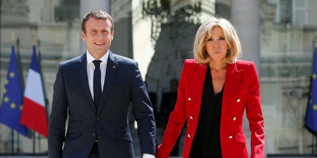 El matrimonio Macron en una imagen de archivo.