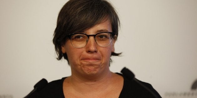 La presidenta del grupo parlamentario de la CUP, Mireia Boya.
