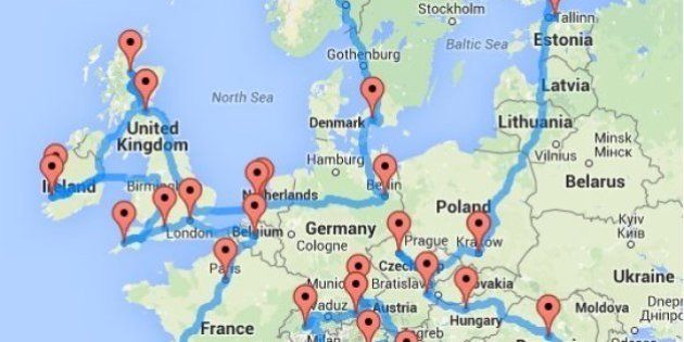 mapa de ferrys en europa Si quieres hacer una ruta en coche por Europa, este mapa te puede 