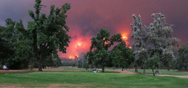 El Beacon Rock Golf Course en North Bonneville, Washington, EEUU.
