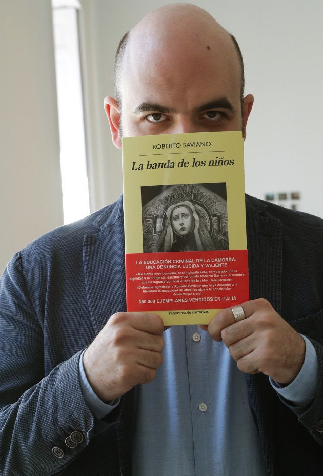 Roberto Saviano, en Madrid, presentando 'La banda de los niños'.