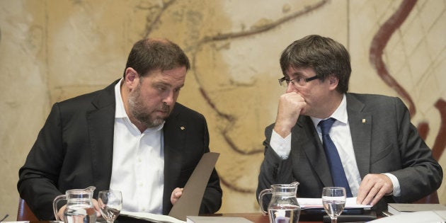 Oriol Junqueras y Carles Puigdemont