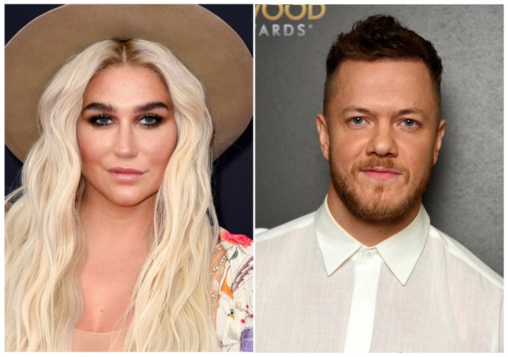 Kesha (left) will perform at Dan Reynolds' LOVELOUD Festival in Utah in June. 