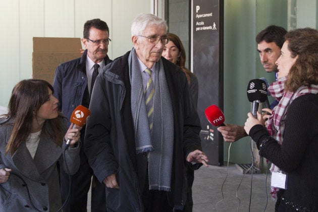 El extesorero de CDC Daniel Osacar, a su llegada al juicio.