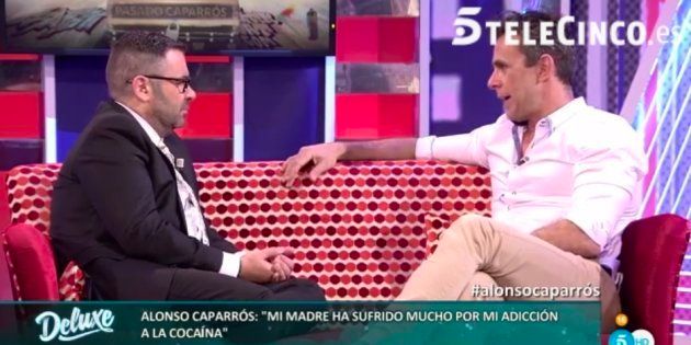 Alonso Caparrós y Jorge Javier Vázquez durante la entrevista en 'Sálvame Deluxe'.