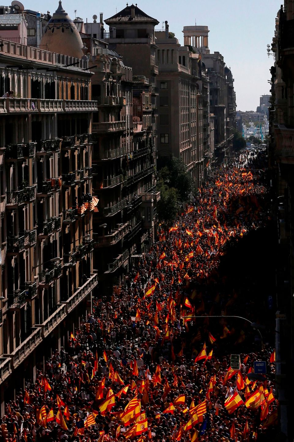 Las Espectaculares Imágenes Aéreas De La Manifestación Por La Unidad De España En Barcelona El 2635