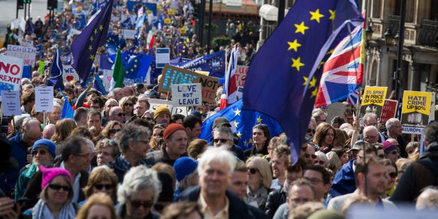 Imagen de la Marcha a favor de la UE del pasado 25 de marzo en