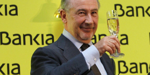 Rodrigo Rato, exvicepresidente del Gobierno y de Bankia, en un acto de la entidad.