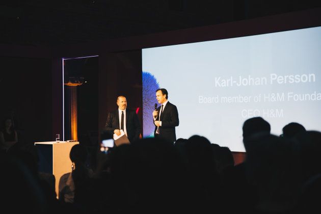 Karl-Johan Persson, CEO de H&M durante de la gala del Global Change Award en Estocolmo.