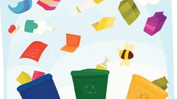 Los contenedores de reciclaje están de