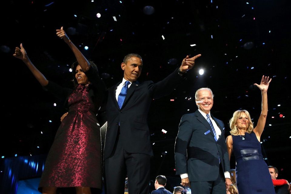 Obama celebra en Chicago