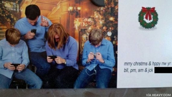 Felicitaciones de Navidad con fotos de familia... originales
