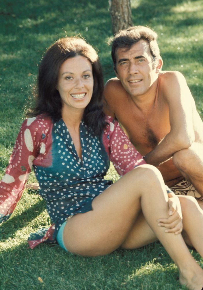 Con Gemma Cuervo, en los 70