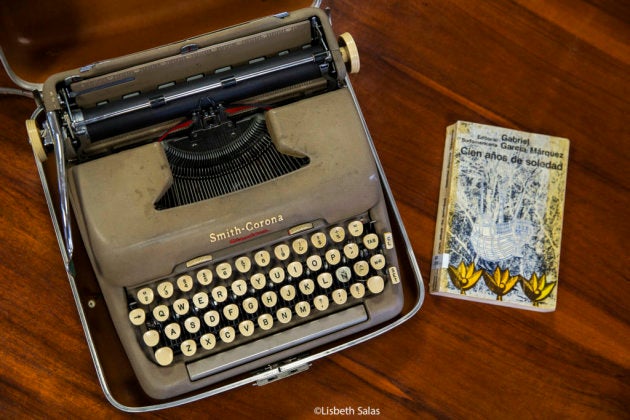 Máquina de escribir donde García Márquez escribió 'Cien años de soledad. Cortesía de Biblioteca Nacional de Colombia / Fotografía de Lisbeth Salas