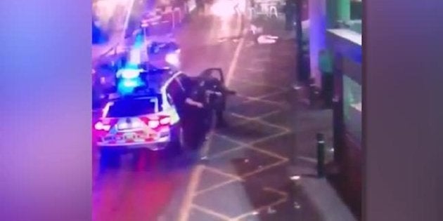 Captura del vídeo, verificado por la Policía de Londres.