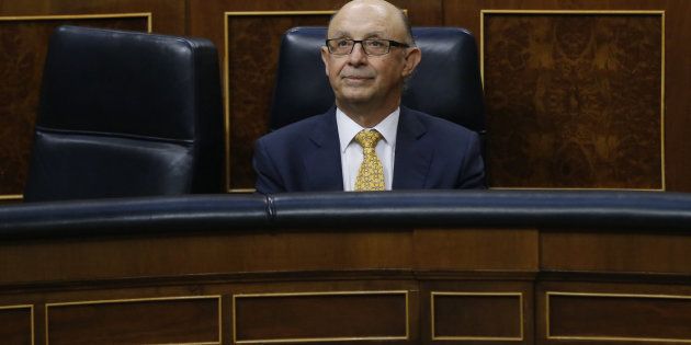 Cristóbal Montoro, durante la pasada aprobación del Dictamen de los Presupuestos Generales del Estado.