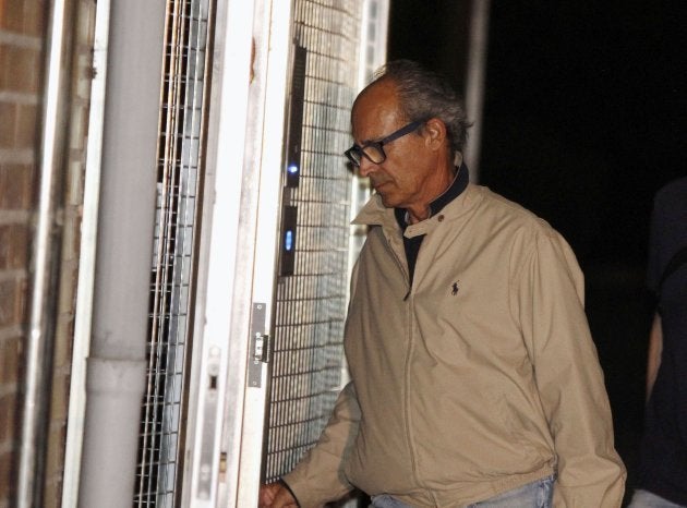 Edmundo Rodríguez Sobrino, el pasado abril a su llegada a la Comandancia de la Guardia Civil en Madrid tras ser detenido.