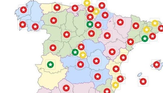 ¿Dónde están los mejores restaurantes de España? (MAPA