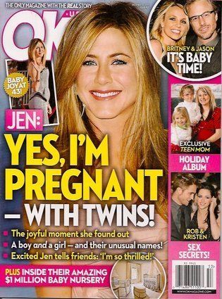 Todas las portadas de Jennifer Aniston 'no-embarazada'