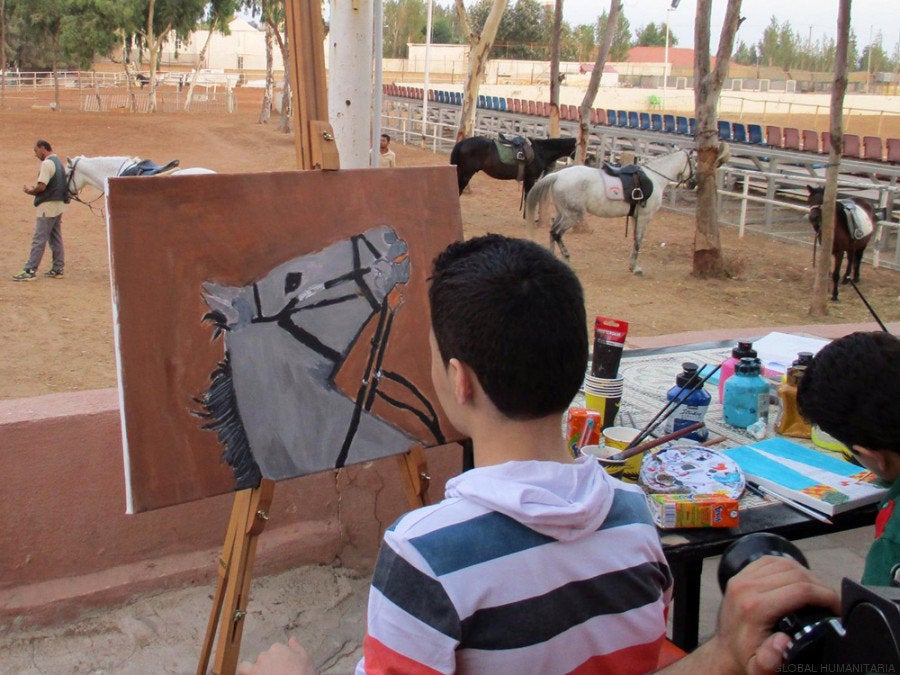 El arte como terapia las obras de niños refugiados sirios en Madrid