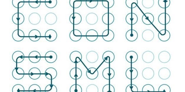 Все варианты графического ключа картинки из 9 точек