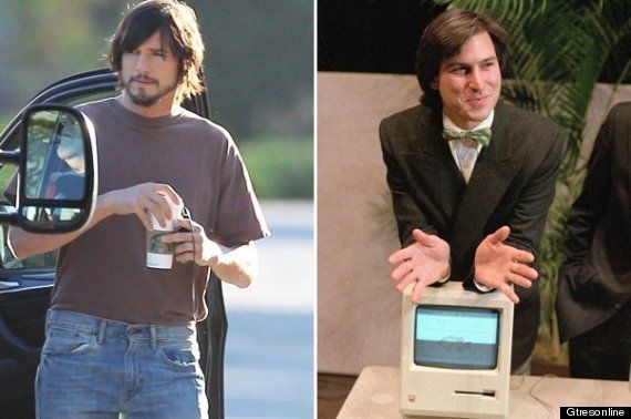 Ashton Kutcher y su 'look' Steve Jobs: el set rodaje