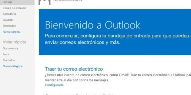 Acuario Que pasa recuerdos Adiós Hotmail, bienvenido Outlook: el nuevo correo electrónico de Microsoft  ¡es moderno! | El HuffPost Noticias