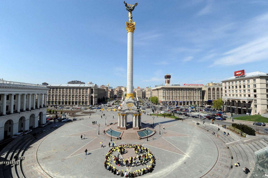 La plaza de la Independencia de Kiev, antes y después de los ...