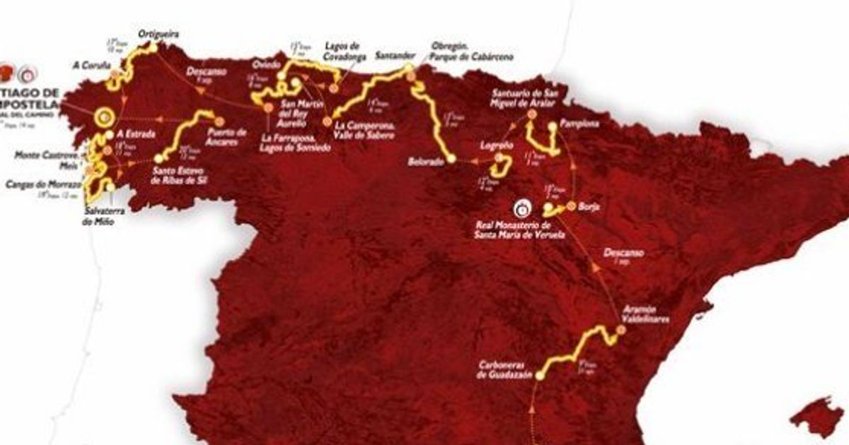 Recorrido de la Vuelta a España Por dónde pasan los ciclistas El HuffPost Recorrido de la Vuelta a España Por dónde pasan los ciclistas El HuffPost